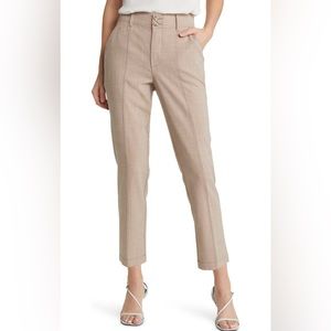 Wit & Wisdom Ab’Solution Skyrise Straight Leg Pants Warm Linen EUC Size 14